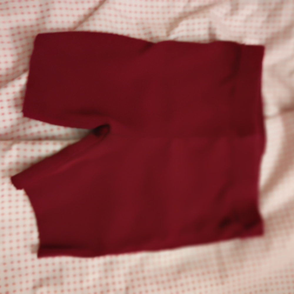 Red Ribbed Baby Shorts - Picture 3 of 3